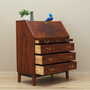 Vintage secretary desk, walnut wood, brown, 1960s 5