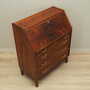 Vintage secretary desk, walnut wood, brown, 1960s 6