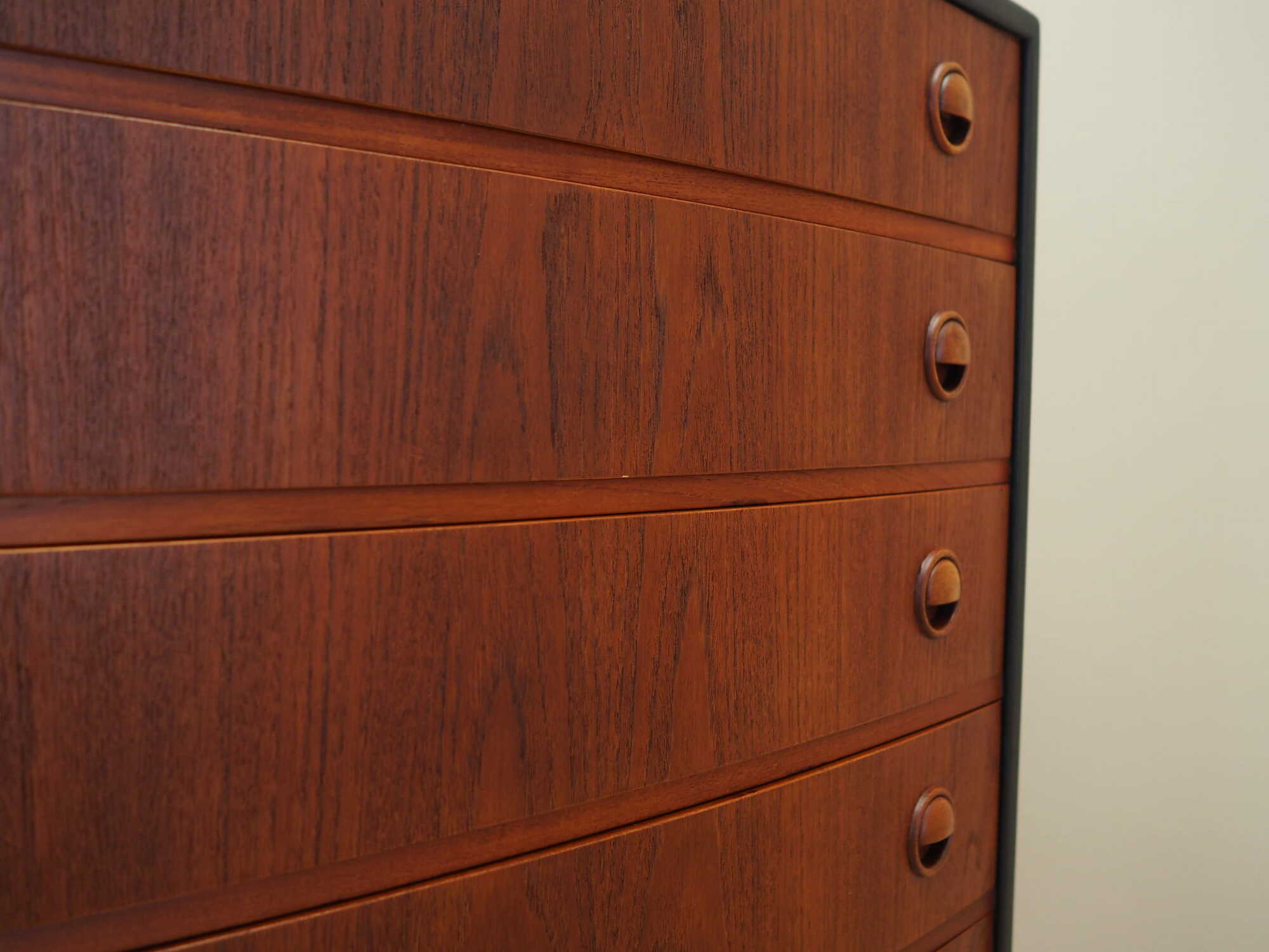 Vintage chest of drawers Teak wood Brown 1960s 8