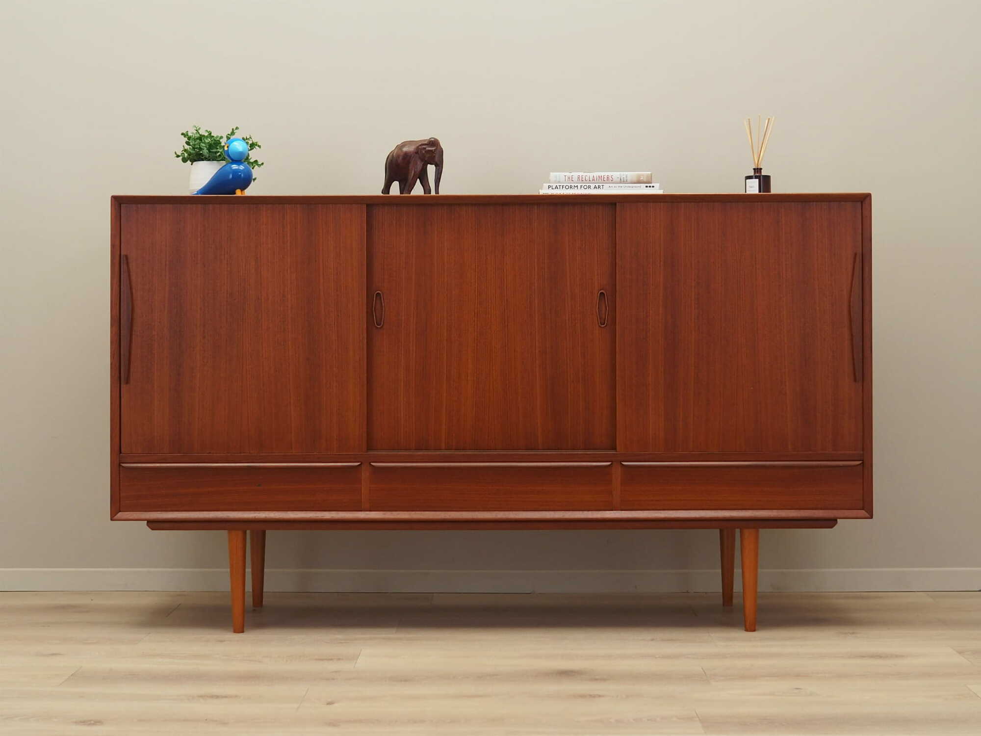 Vintage sideboard teak brown 1960s 1