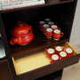 Vintage Set of Cups Ceramic Red 1960s 3