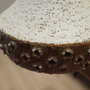 Vintage pendant lamp ceramic brown 1960s 4