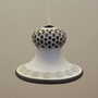 Vintage pendant lamp ceramic white 1960s 1