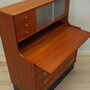 Vintage Secretary Teak Brown 1970s 8