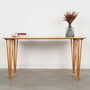 Tavolo vintage legno beige anni '70  1