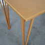 Tavolo vintage legno beige anni '70  6