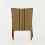 Vintage chair teak wood textile green 1960s 5