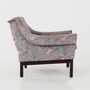 Vintage armchair beech wood textile violet 1960s 3