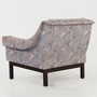 Vintage armchair beech wood textile violet 1960s 5