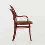 Vintage chair beech wood textile green 7