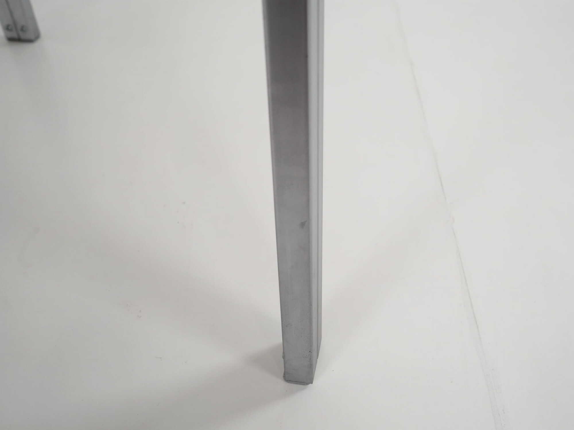 Vintage Table Aluminum Grey 1980s 8