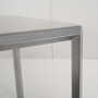 Vintage Table Aluminum Grey 1980s 9
