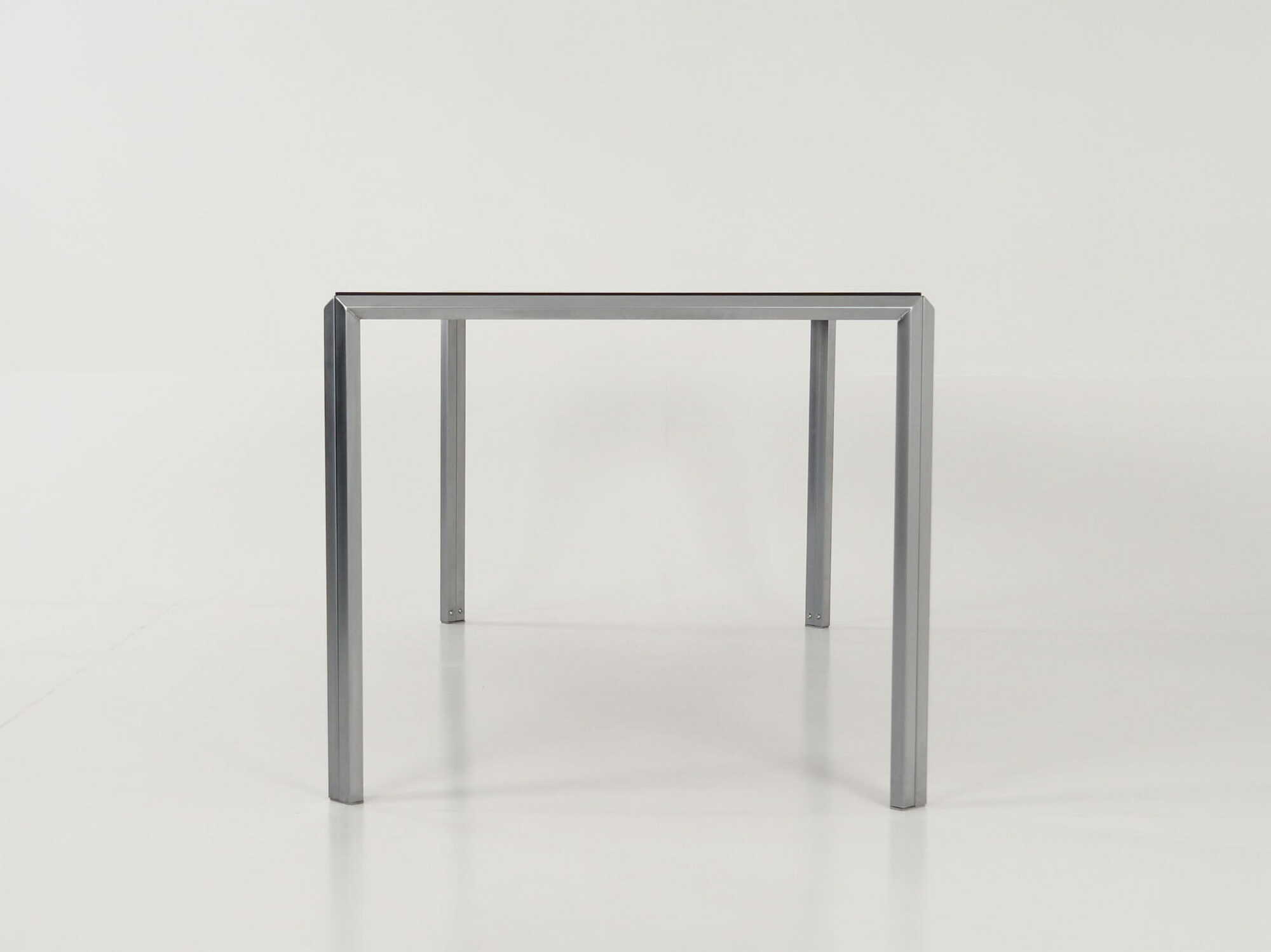 Vintage Table Aluminum Grey 1980s 6