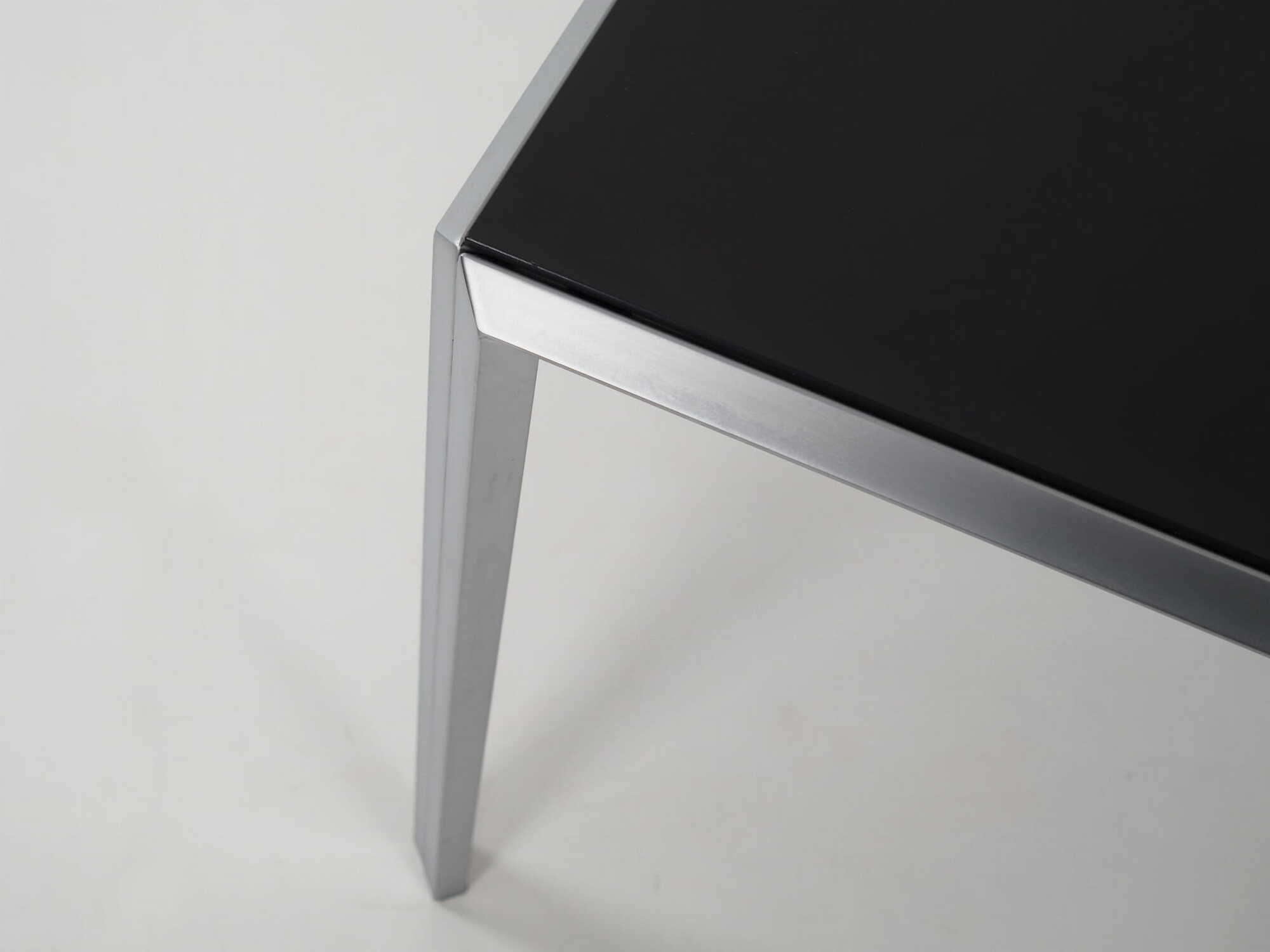 Vintage Table Aluminum Grey 1980s 7