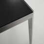 Vintage Table Aluminum Grey 1980s 9