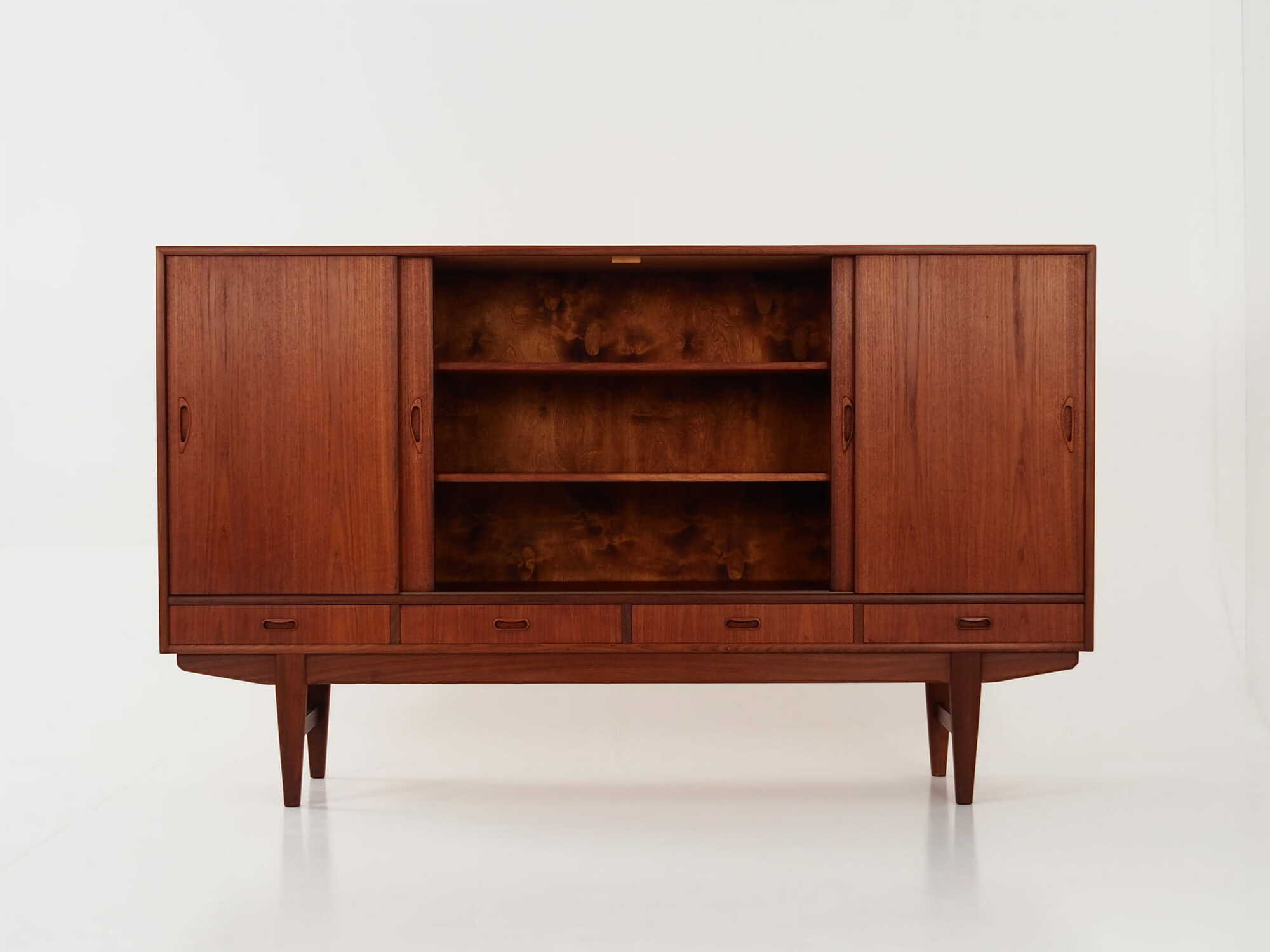 Vintage Sideboard Teak Wood Brown 1970s 2