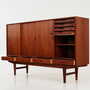 Vintage Sideboard Teak Wood Brown 1970s 5