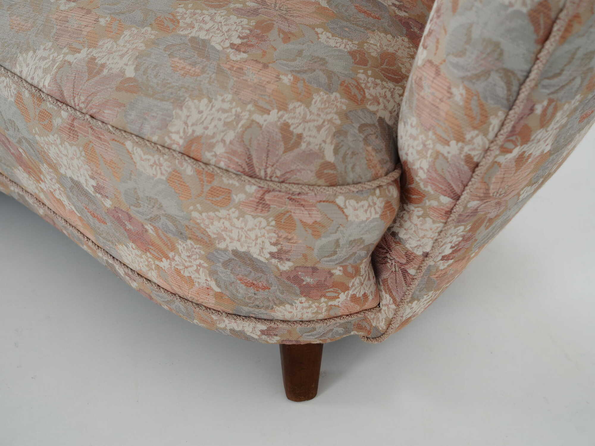 Vintage Sofa Beechwood Textile Multicolored 1970s 9
