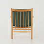 Vintage chair Beech wood Green 1970s 5