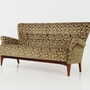 Vintage Sofa Beech wood Textile Green 1960s 4
