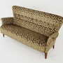 Vintage Sofa Beech wood Textile Green 1960s 5