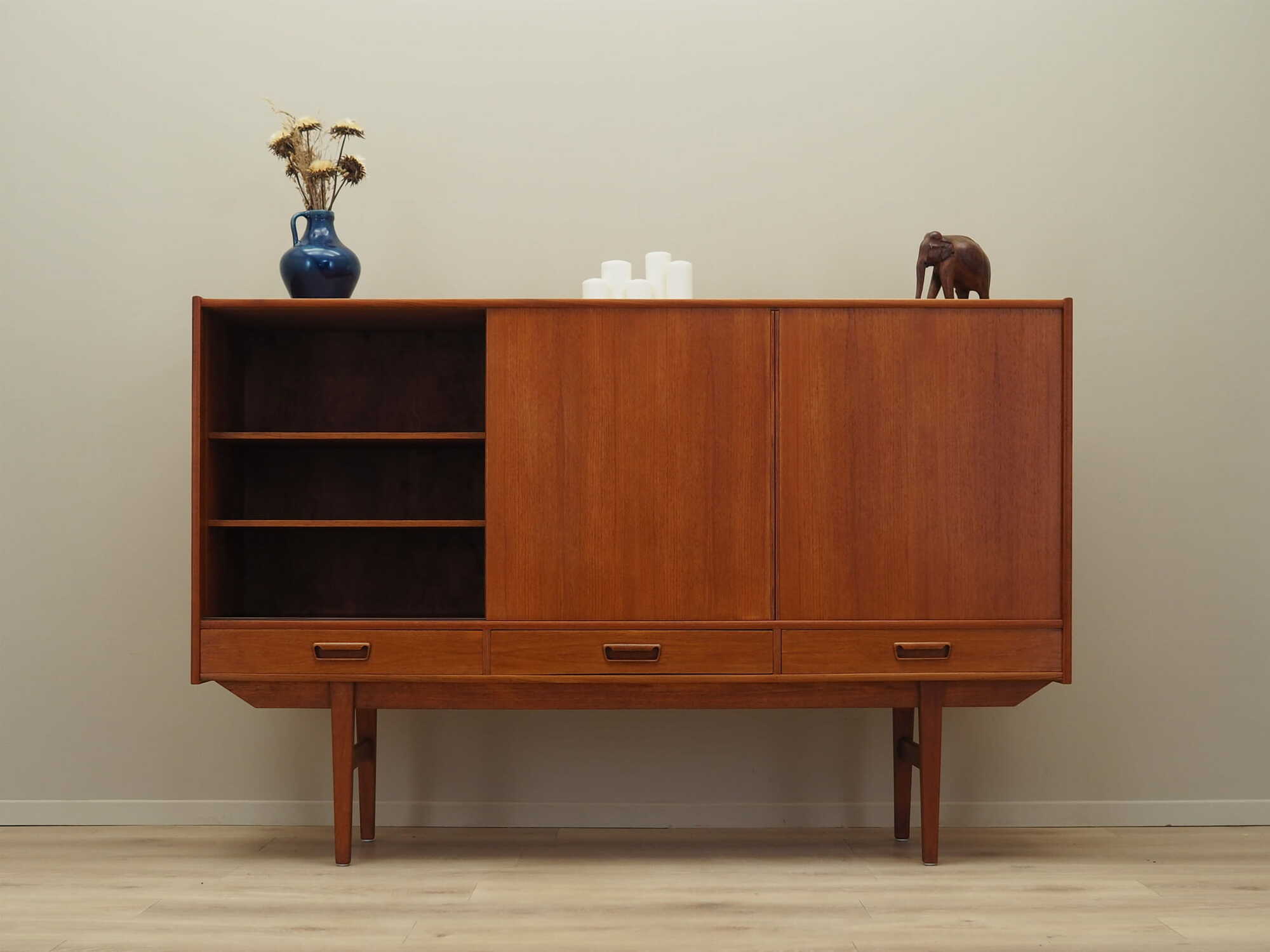 Vintage Sideboard Teak Brown 1960s 2