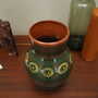 Vintage Vase Ceramic Multicolor 1970s 2