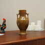 Vintage Vase Ceramic Brown 1960s 7