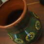 Vintage Vase Ceramic Multicolor 1970s 6