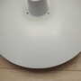 Vintage Pendant Lamp Metal White 1960s 8