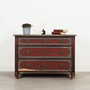 Vintage chest of drawers Pine wood Brown 1950s 1