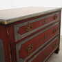 Vintage chest of drawers Pine wood Brown 1950s 9