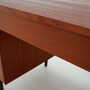 Vintage Desk Teak Wood Brown 1970s 9