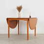 Vintage dining table Teak brown 1970s 2