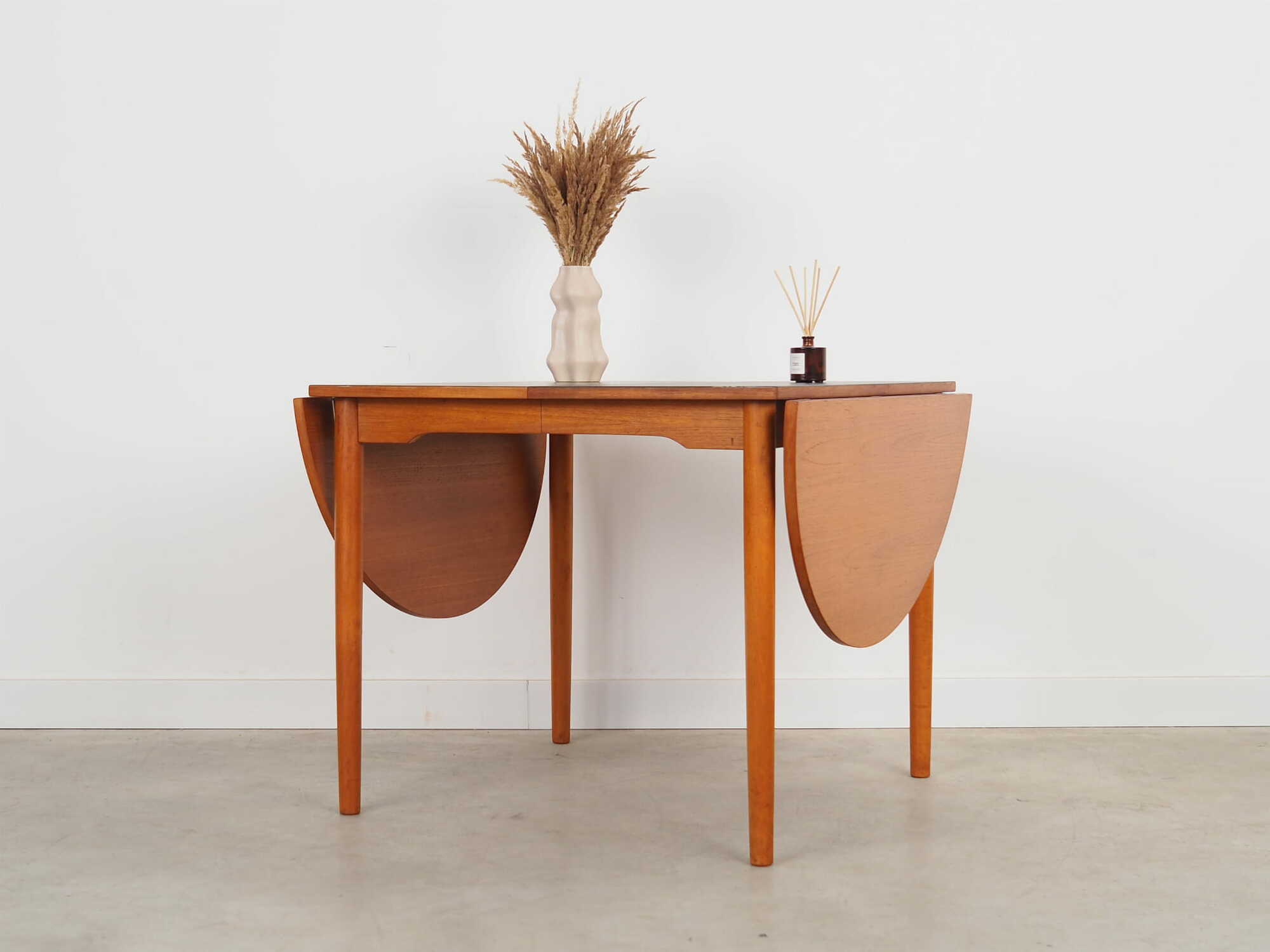 Vintage dining table Teak brown 1970s 2