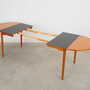 Vintage dining table Teak brown 1970s 7