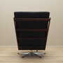 Poltrona da ufficio vintage pelle legno nero anni '70 4