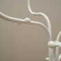 Vintage coat rack metal white 1970s 5