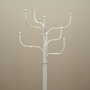 Vintage coat rack metal white 1970s 2