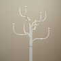 Vintage coat rack metal white 1970s 3
