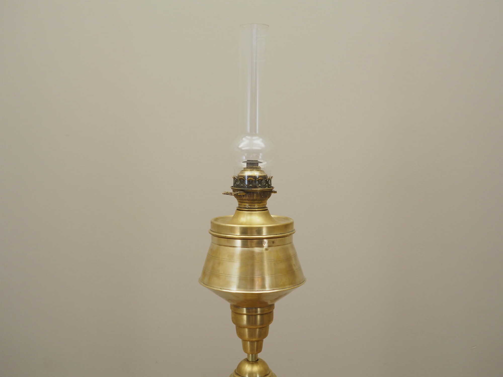 Vintage floor lamp glass metal gold 1920s 2