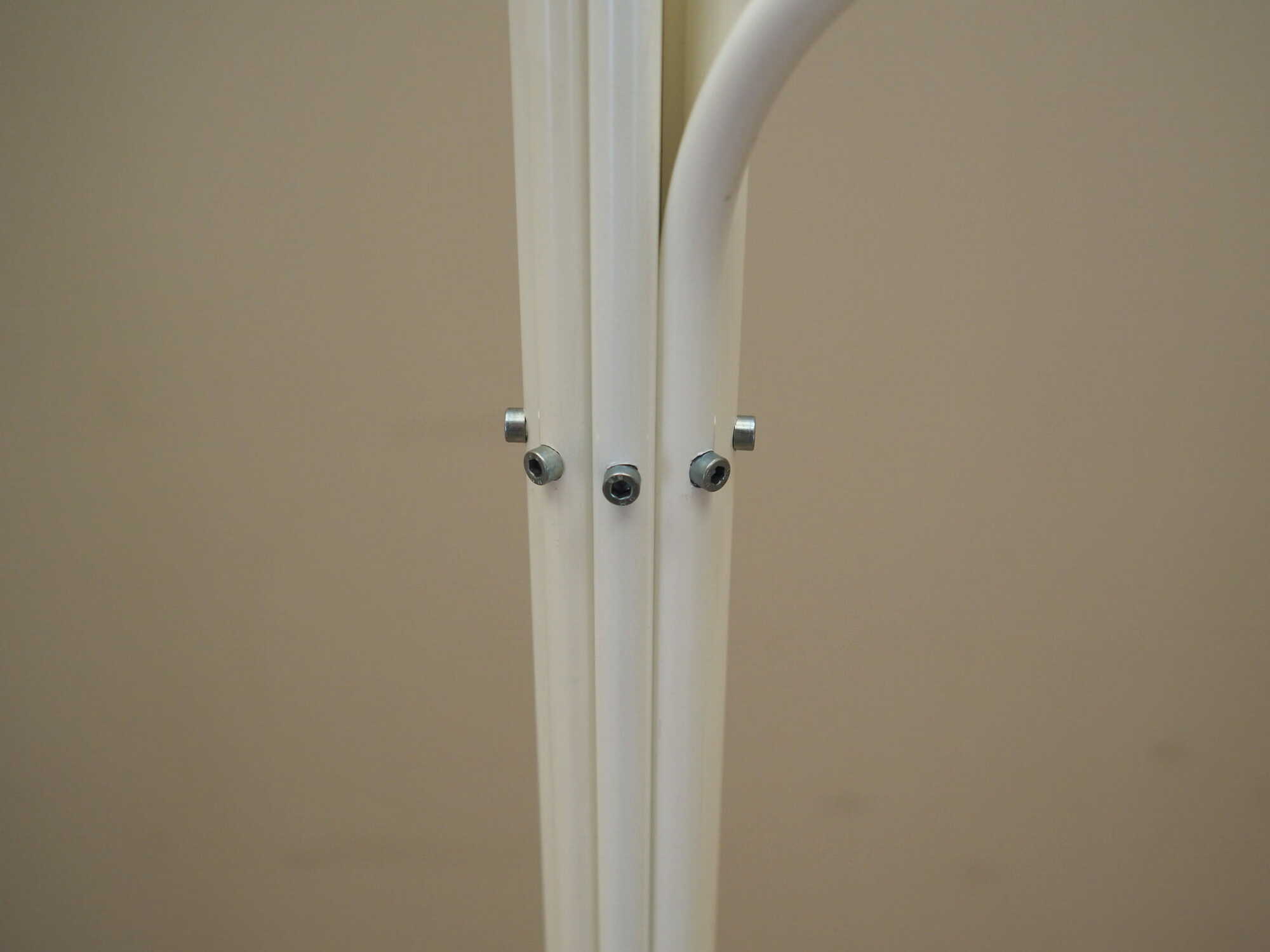 Vintage coat rack metal white 1970s 9