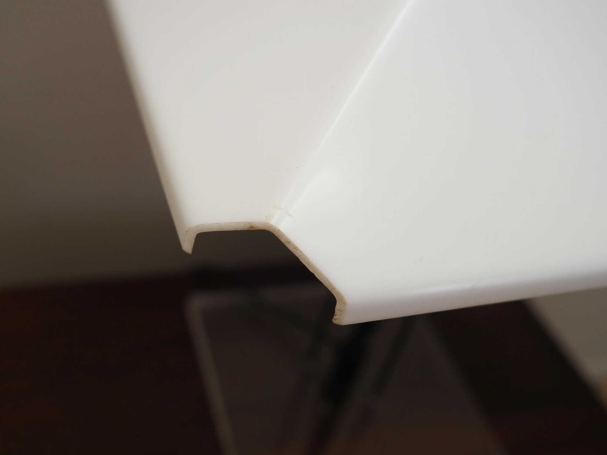 Table lamp Plastic Metal White 1970s 8