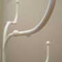 Vintage coat rack metal white 1970s 8