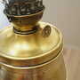 Vintage floor lamp glass metal gold 1920s 6