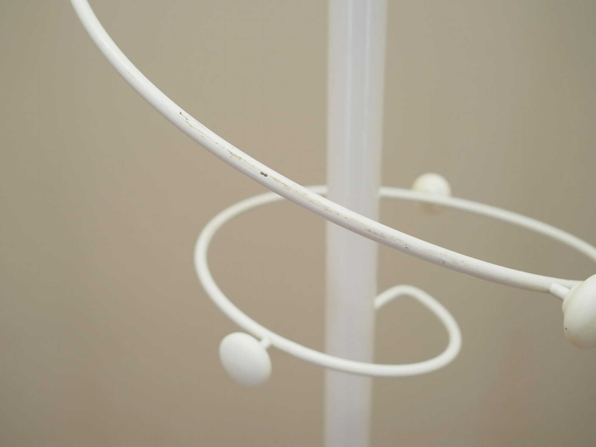 Vintage coat rack metal white 1970s 3