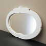 Vintage Mirror Pine White 1960s 6