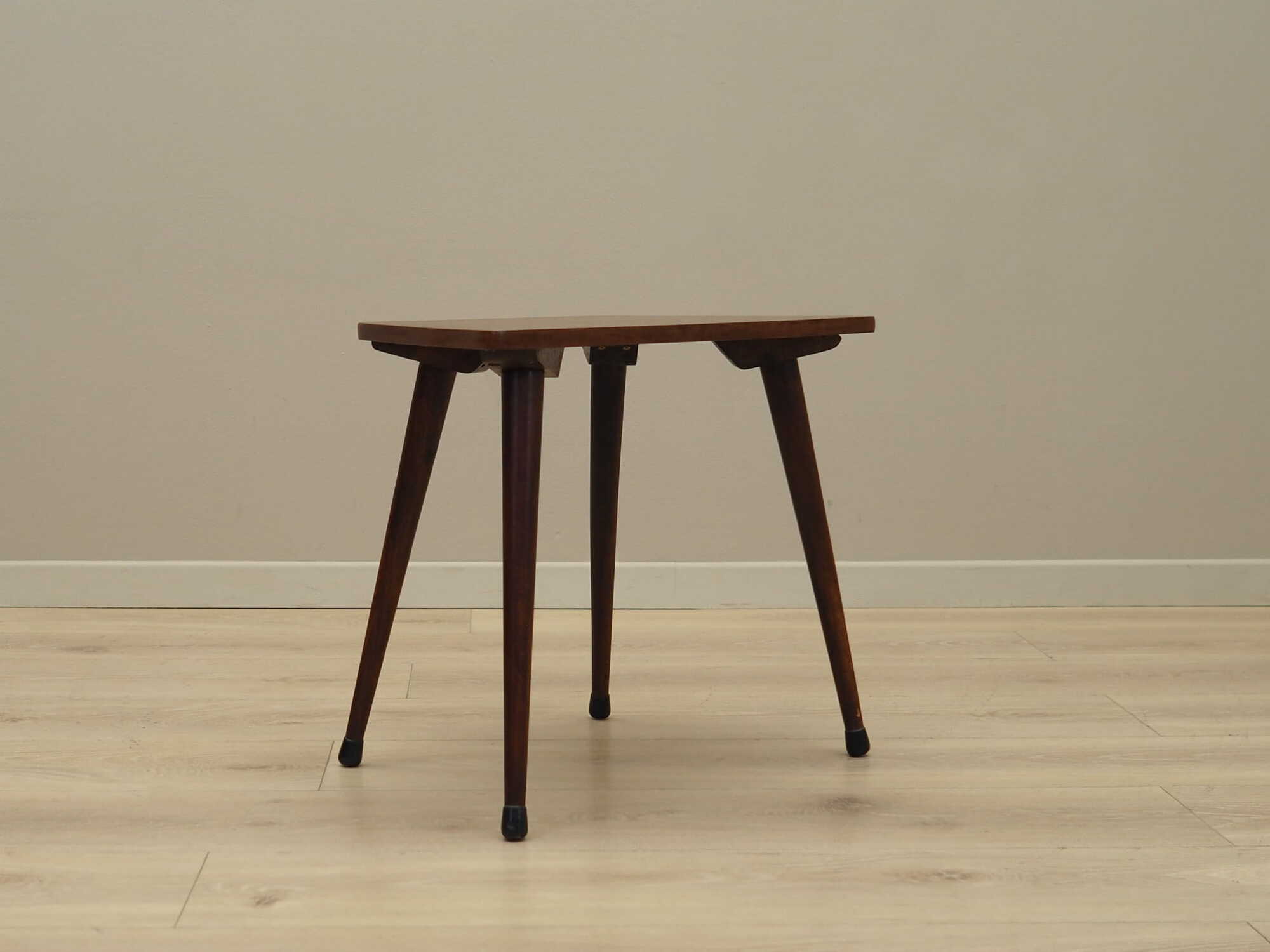 Vintage Stool Teak Brown 1970s 3