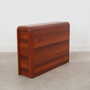 Vintage Newspaper Holder Teak Wood Brown 1970s 1