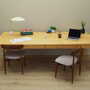 Vintage Desk Wood Beige 1980s 3